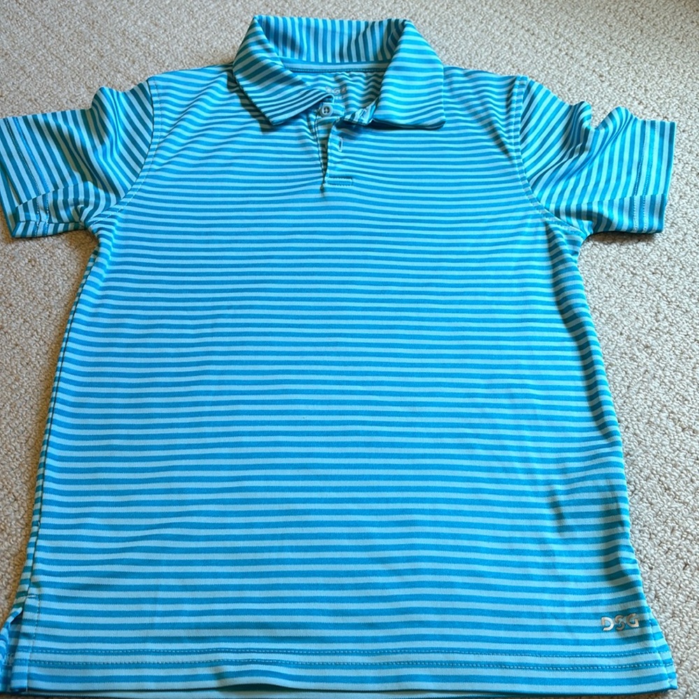 DSG boys turquoise golf shirt size 8-9